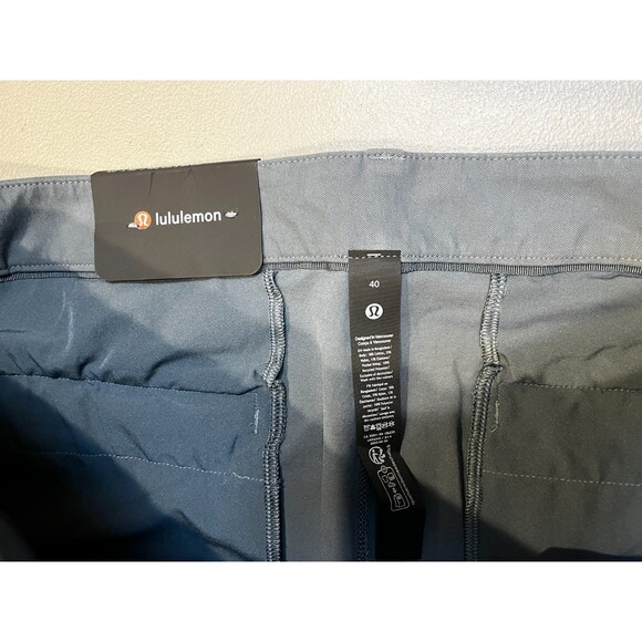 NWT Lululemon NEW ABC Slim-Fit Trouser 40 X 32” Cotton VersaTwill Gray Blue Mens - Picture 9 of 14